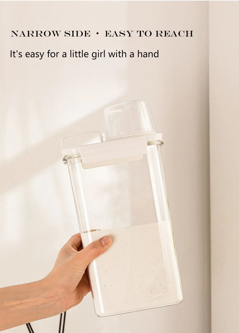 Pote Organizador para Armazenamento Material de Limpeza, Sabão e Detergente em pó, Grãos, Cereais, Hermético