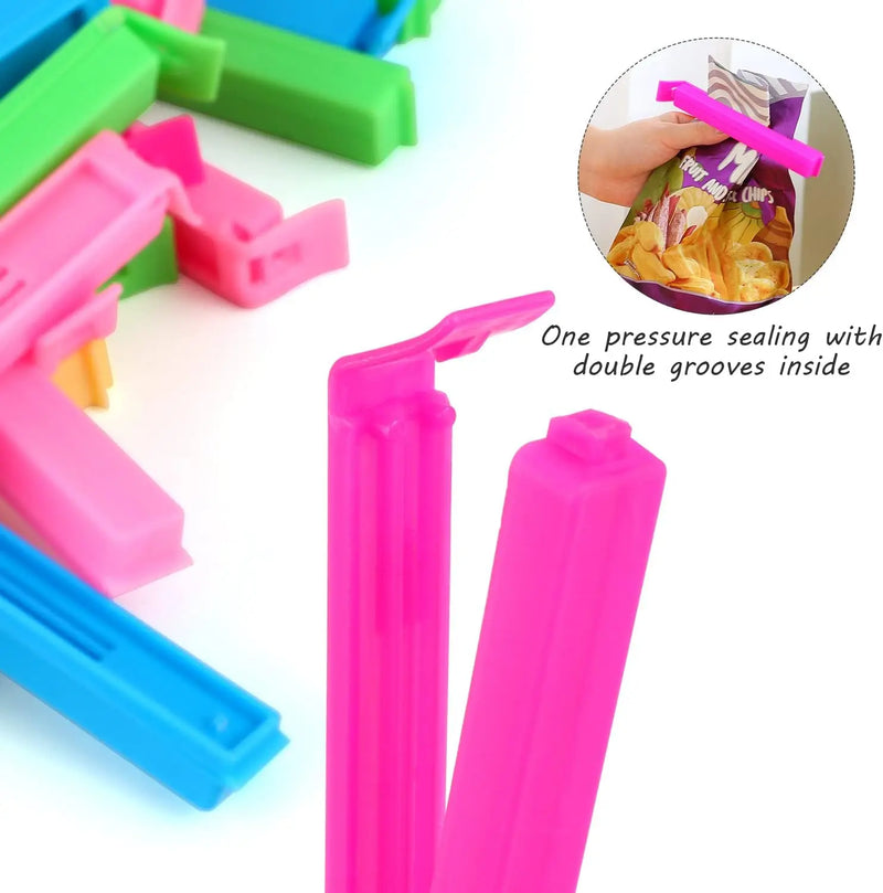 50/5PCS Food Snack Package Bag Sealing Plastic Clips For Packages Kitchen Storage And Organization Items Accessories