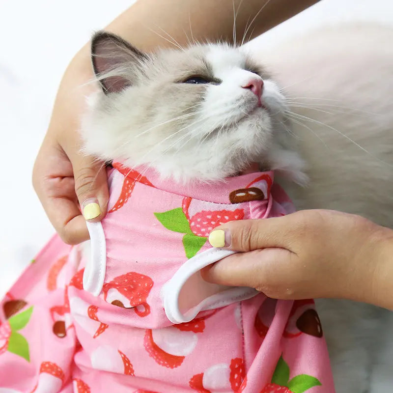 Cat Clothing Female Cat Sterilization Suit Weaning Suit Postoperative Dressing Anti Licking Elastic Pet cat Clothing