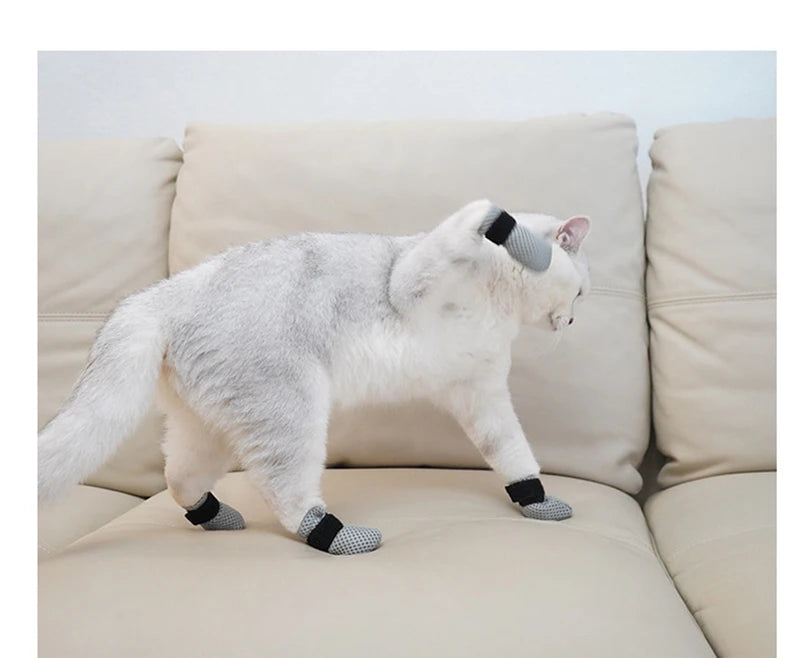 Cat Anti Scratch Foot Cover Mute Soft Take A Shower Medication Feeding To Make An Injection Dog Shoe Keep Warm Pet Supplies