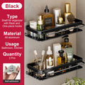 Bathroom Shelf No Drill Wall Mounted Shampoo Bottle Shower Corner Rack Toilet Storage Rack Aluminum Bathroom Kitchen Accessories
