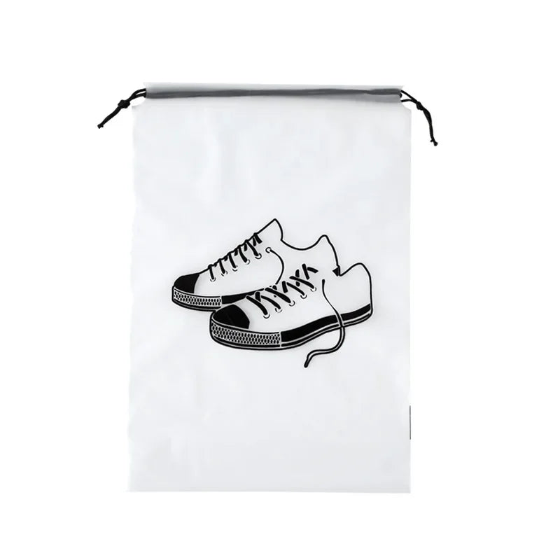 10/1Pcs Transparent Shoes Storage Bag Portable Travel Packing Drawstring Pouch Waterproof Dust-proof Bags Home Shoes Organizer