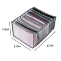 7 Grids Jeans Storage Box Closet Wardrobe Clothes Compartment Boxes Drawer Jeans Socks Separation Organizer Pants Storage