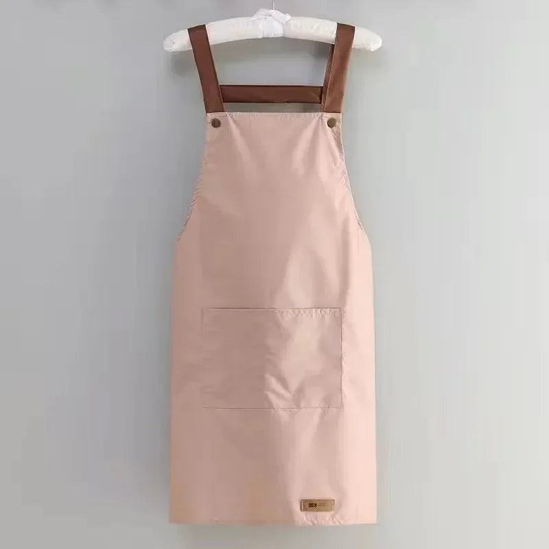 Avental Profissional de Bolso Grande Frontal, À prova d'água, Antiincrustante para Cozinha, Fácil de Lavar e Higienizar, Ideal p Restaurante, afeteria, comida, pastelaria ocidental, roupas de trabalho