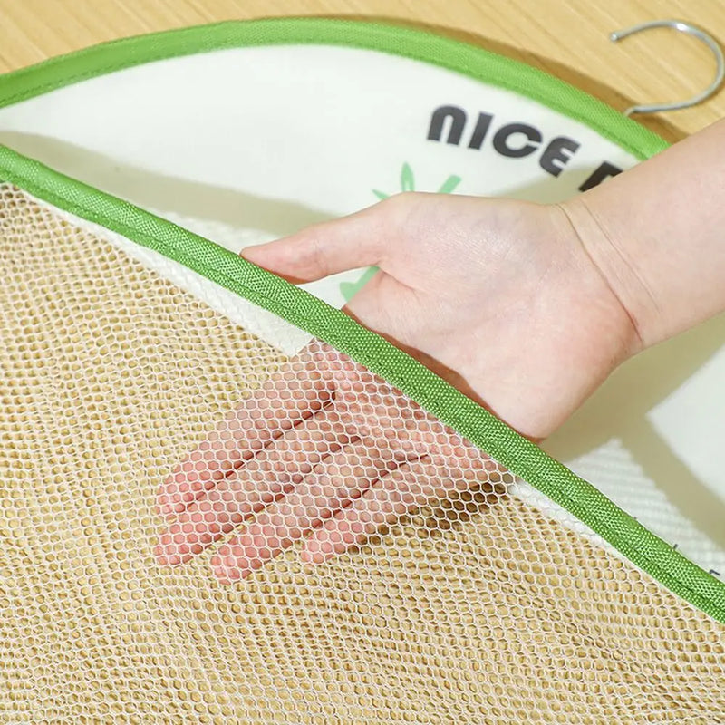 Large Capacity Hanging Storage Bag with Hook Reusable Underwear Storage Mesh Bag Wardrobe Sundries Organizer Oxford