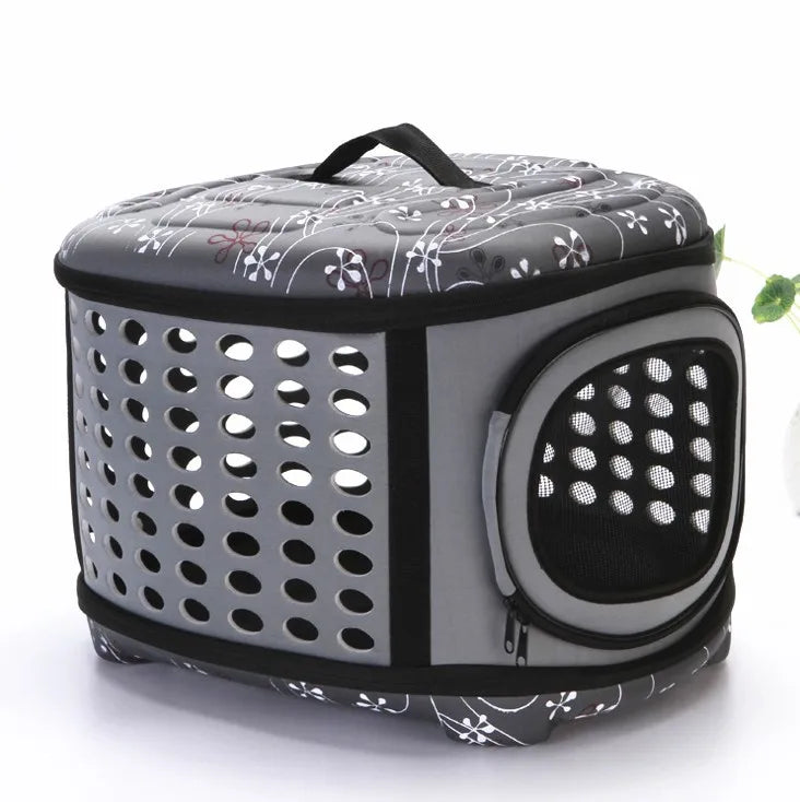 Foldable Dog Carrier Bag Travel Pet Breathable Shoulder Handbag Portable Folding Pet Cage Carrying Bags for Cat Dog Pig Hamster