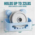 TAILI Shower Caddy Suction Cup Shower Shelf Suction Shower Basket Removable Powerful Shower Organizer Suction Bathroom Caddy
