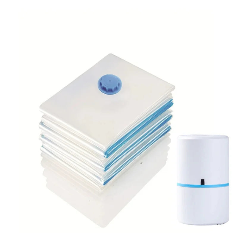Compressed Bag Electric Pump Travel Vacuum Bag Pump Mini Vacuum Sealer Machine Space Saver for Clothes Food Organizer