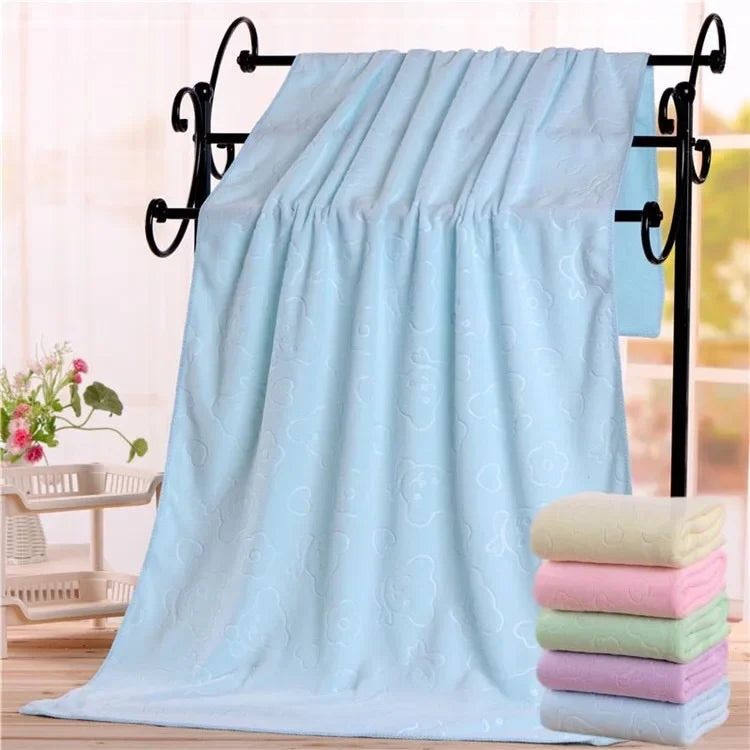 140X70CM Pet Bath Towel Oversized Microfiber Towel Strong Absorbing Water Dog Towels Golden Retriever Teddy General Pet Supplies