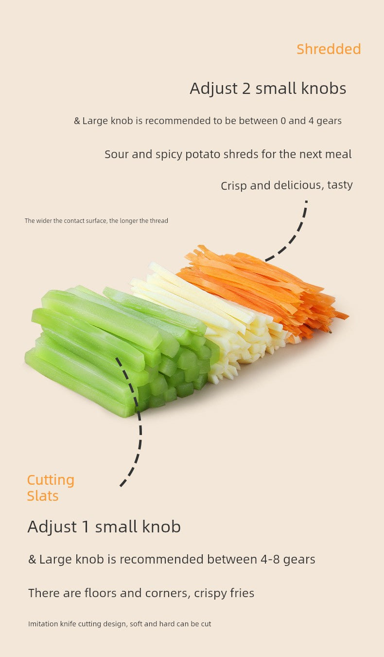 Gold Kitchen Chopping Artifact Multi-Functional Shredded Potatoes Grater Dicing Slicer and Grater For Home Kitchen Vegetable Cutter
