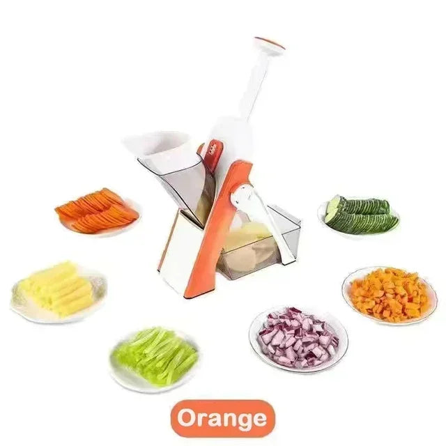 Picador Fatiador Raspador de Legumes Frutas Manual 5 em 1, Multifuncional e MultiUso, Acessórios de Cozinha