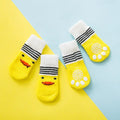 4pcs Cute Cat Socks, Anti-Slip Paw Protector, Comfortable Cotton Knit Indoor Shoes for Small Cats, Autumn Winter Pet Footwear