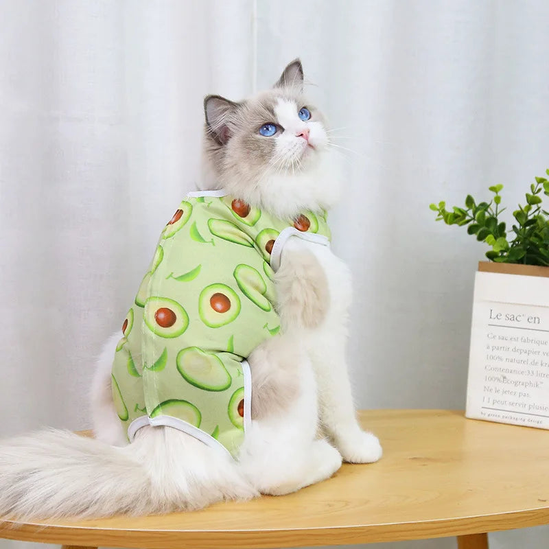 Cat Clothing Female Cat Sterilization Suit Weaning Suit Postoperative Dressing Anti Licking Elastic Pet cat Clothing