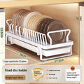 Kitchen Pull-out Dish Bowl Drainer Storage Rack Countertop Sink Cabinet Tableware Built-in Organizer Holder Cupboard Plates Rack