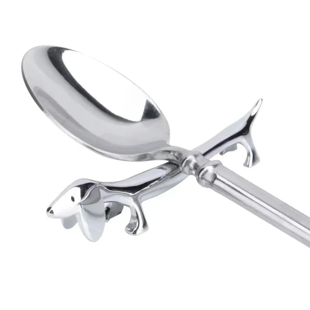 Silver Cutlery Bracket Holder Kitchen Accessories Fawn /Little Dog Shape Zinc Alloy Cutlery Storage Cute Chopsticks Holder