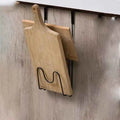 Cutting Board Kitchen Shelf, Double-Layer Perforation-Free Cabinet Hanger, Rag, Cutting Board Storage And Finishing Iron Hanger