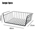 Multipurpose Closet Storage Basket Hanging Basket Organizer Metal Hanging Basket for Kitchen Cabinets and Desks