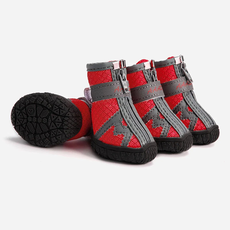 Anti Slip Dog Shoes Waterproof for Small Dogs Chihuahua Shoe Protector Dog Boots Puppy Hiking Shoes Breathable Mesh Pet Booties