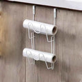 Cutting Board Kitchen Shelf, Double-Layer Perforation-Free Cabinet Hanger, Rag, Cutting Board Storage And Finishing Iron Hanger
