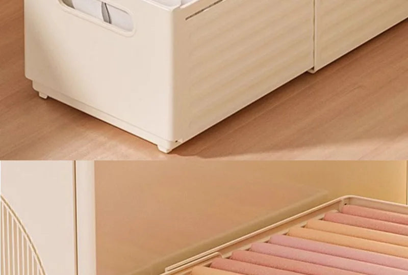 Expandable Box Clothes Beverage Drinks Snack Basket Pantry Kitchen Organizers Adjustable Fold Tray Closet Wardrobe Storage Case