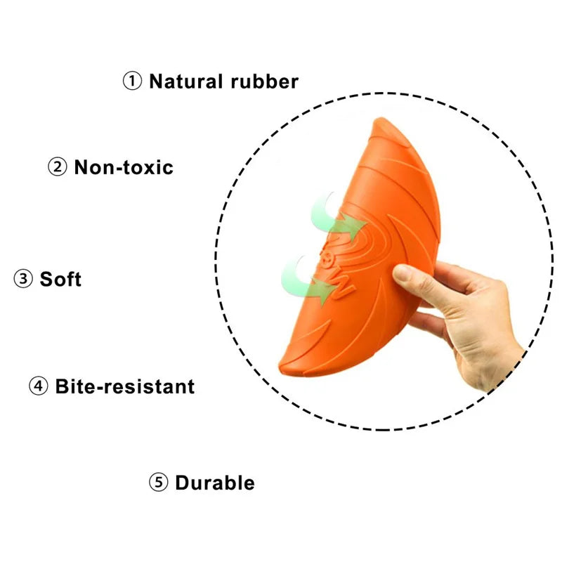 Disco Voador Brinquedo para Pets Resistente a Mordidas Marca OUZEY para Cães, Brinquedos multifuncional para Cães