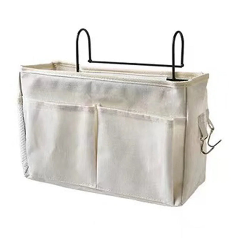 Bedside Storage Bag With Pockets Chair Door Back Hanging Organizer For Bathroom Dorm Bed Folding Pouch Box Storage Supply