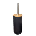 Black Bathroom Accessories Sets Toothbrush Holder Soap Dispenser Toilet Brush Trash Can Toothpaste Dispenser Bathroom Essential