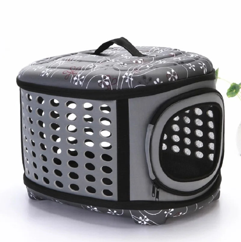 Foldable Dog Carrier Bag Travel Pet Breathable Shoulder Handbag Portable Folding Pet Cage Carrying Bags for Cat Dog Pig Hamster