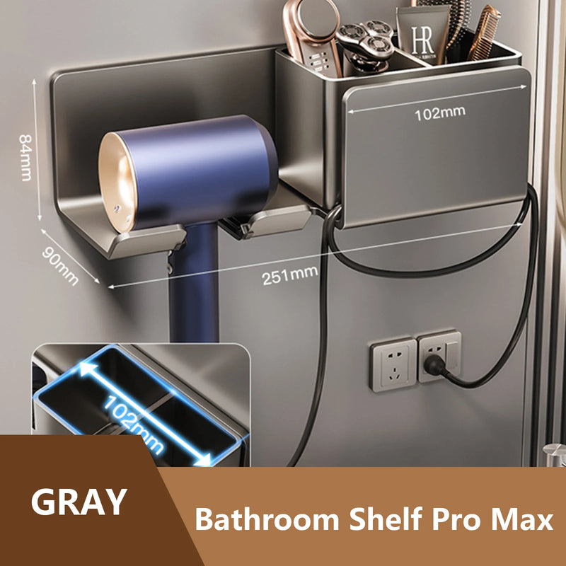 Hair Dryer Holder Wall Dryer Cradle Straightener Stand Hairdryer Organizer Box Toilet Blower Holder Shelf Bathroom Accessories