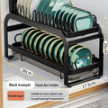Kitchen Pull-out Dish Bowl Drainer Storage Rack Countertop Sink Cabinet Tableware Built-in Organizer Holder Cupboard Plates Rack