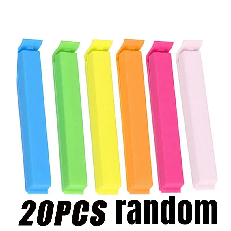 50/5PCS Food Snack Package Bag Sealing Plastic Clips For Packages Kitchen Storage And Organization Items Accessories