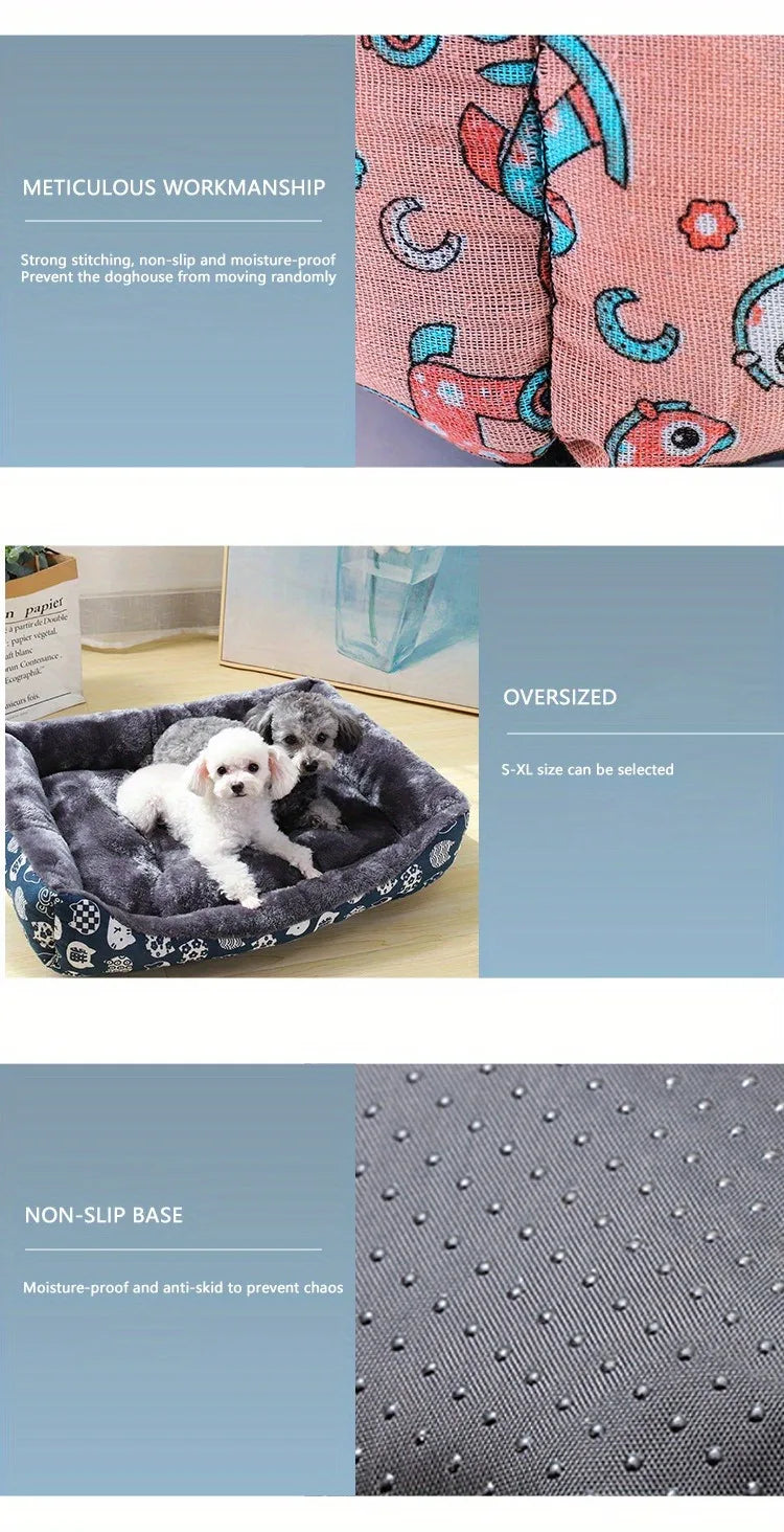 Dog Bed Convertible Sofa Dog's House Pet Products Beds Dogs Bed/mats Doghouse Bedd Indoor Large Pets Accessories Puppy