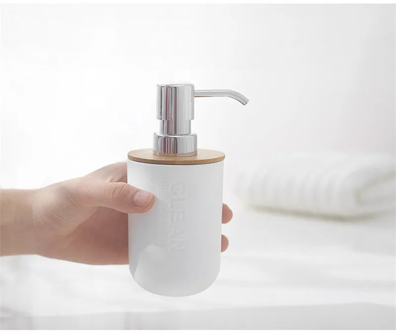 Black Bathroom Accessories Sets Toothbrush Holder Soap Dispenser Toilet Brush Trash Can Toothpaste Dispenser Bathroom Essential