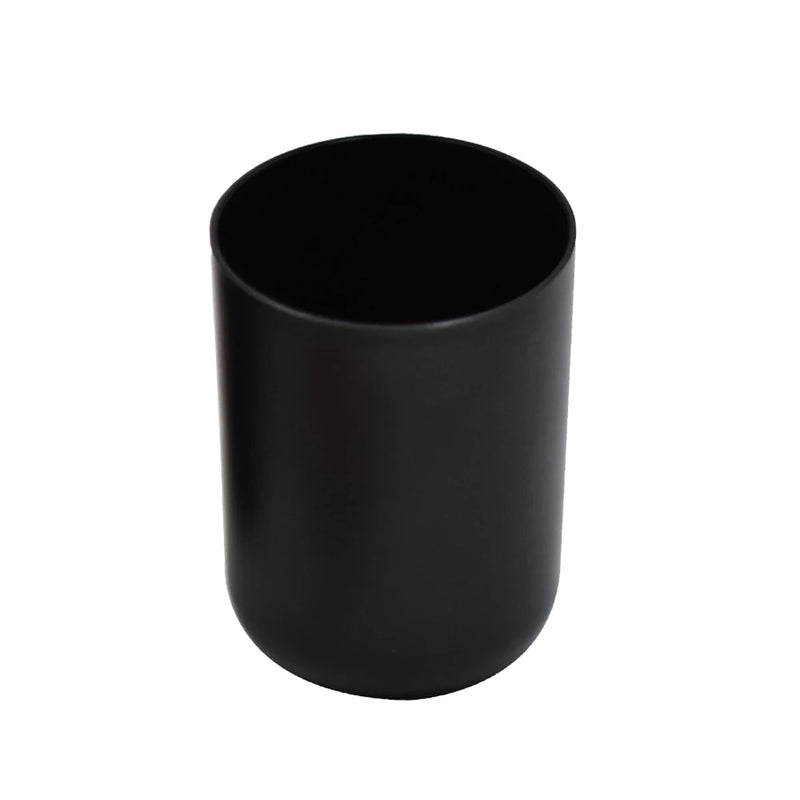 Black Bathroom Accessories Sets Toothbrush Holder Soap Dispenser Toilet Brush Trash Can Toothpaste Dispenser Bathroom Essential