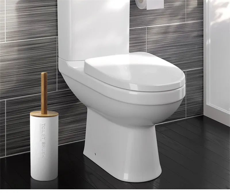 Black Bathroom Accessories Sets Toothbrush Holder Soap Dispenser Toilet Brush Trash Can Toothpaste Dispenser Bathroom Essential