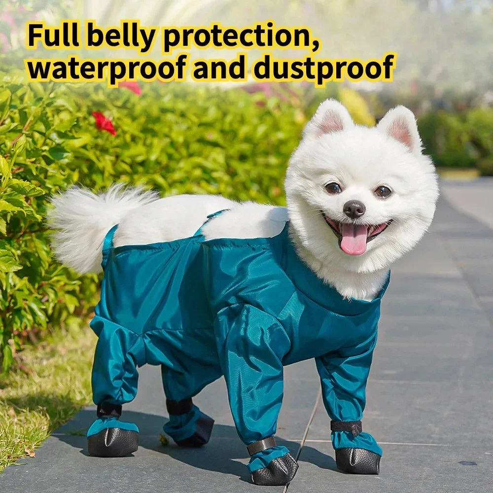 Dog Booties Shoes Waterproof Leggings Suspender Dog Pants Shoes Anti-Slip Pet Paws Protector for Outdoor Walking Running Hiking