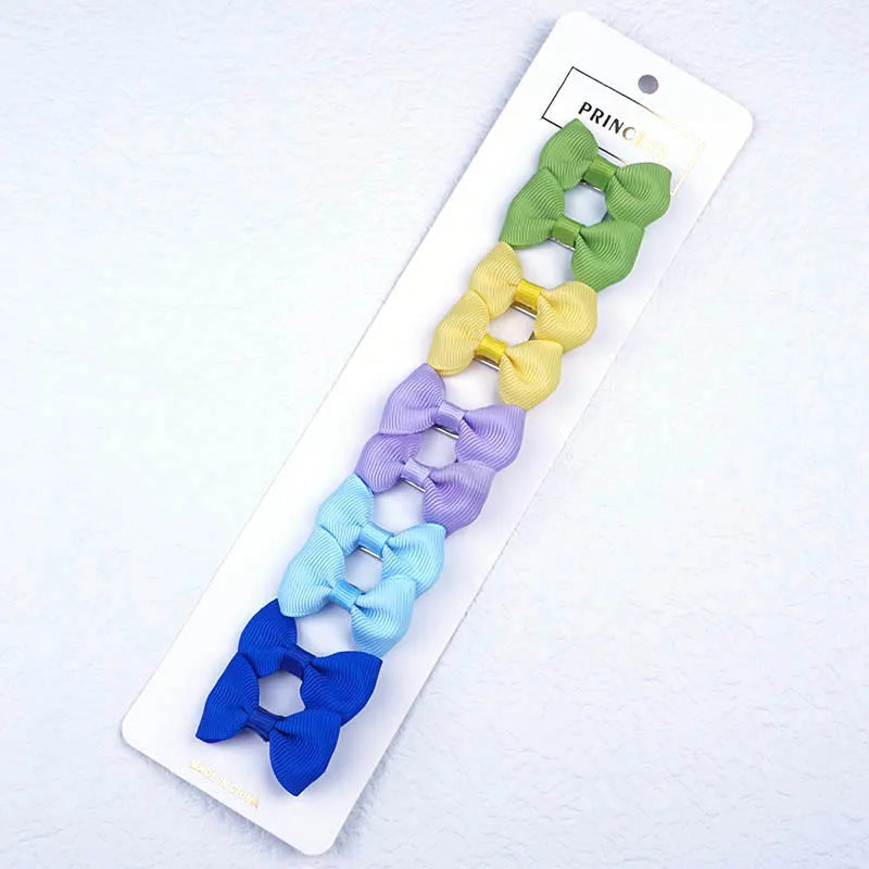 Laços Lacinhos de Cabelo para Pets 13 tipos de laços de cabelo para cães e gatos, acessórios para cuidados com animais de estimação, 5 pares (10 peças) por kit, laço de fita com clipe tipo jacaré