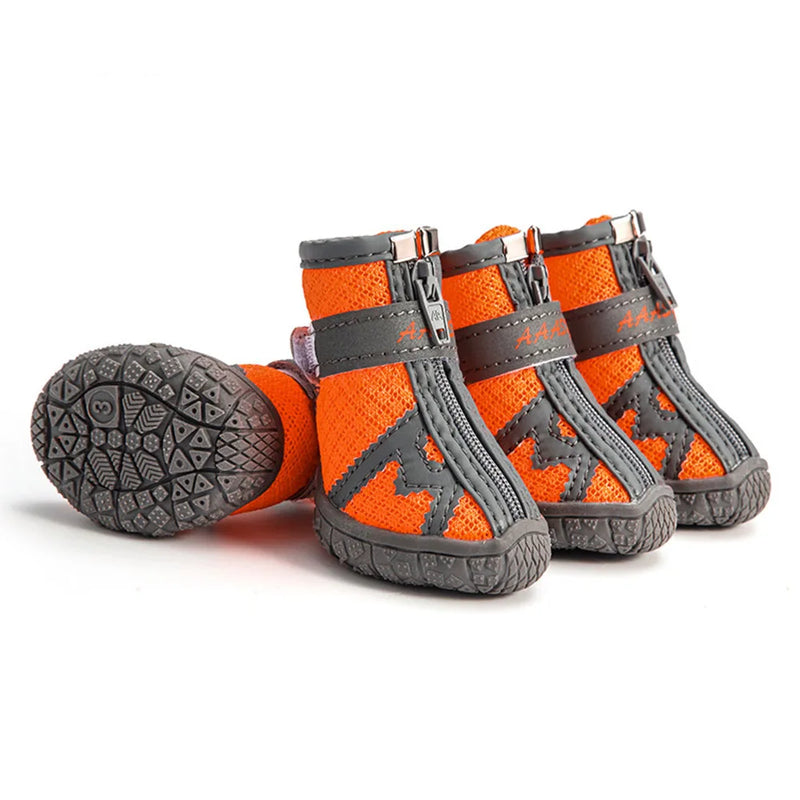 Anti Slip Dog Shoes Waterproof for Small Dogs Chihuahua Shoe Protector Dog Boots Puppy Hiking Shoes Breathable Mesh Pet Booties