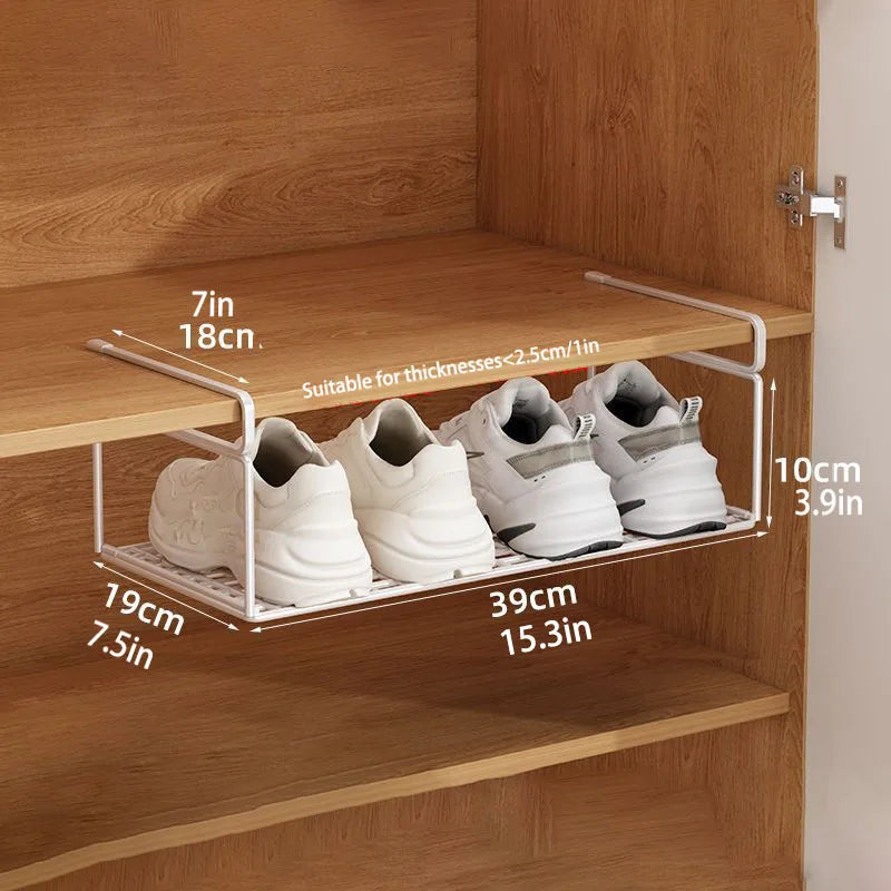 1/2pcs Creative Layered Shoe Rack Home Dorm Office Shoe Cabinet Partition Artifact Space Saving Shoe Storage Shelf