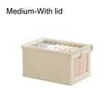 New Thicken Clothes Organizer Dustproof Visual Drawers Organizer Foldable with Lid Home Supplies