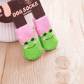 4pcs Cute Cat Socks, Anti-Slip Paw Protector, Comfortable Cotton Knit Indoor Shoes for Small Cats, Autumn Winter Pet Footwear
