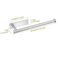 Paper Towel Holder Under Cabinet Wall Mount Stainless Steel Black Kitchen Paper Towel Rack Bathroom Self Adhesive No Drilling