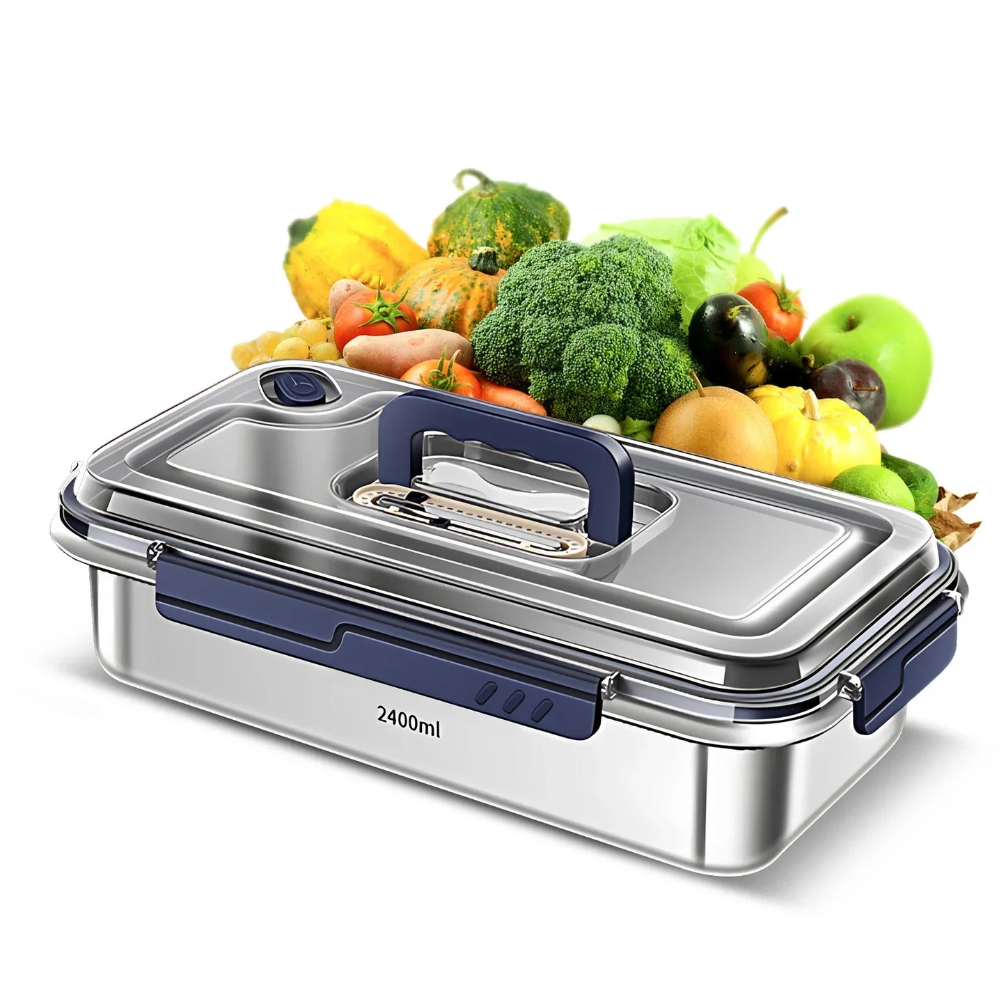 Food Storage Containers with Lids Airtight Food Grade 316 Stainless Steel Large Capacity Leakproof Kitchen Storage Container