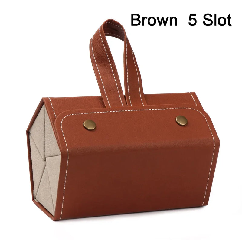 Portable Glasses Organizer 2/3/4/5/6 Multi-slot Eyeglasses Storage Display Travel Folding Sunglasses PU Leather Case