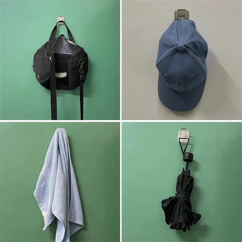 Wall Hooks Kitchen Organizer Sponges Cleaning Brush Self-Adhesive Drain Drying Rack Toilet Bathroom Accessories Storage Holder