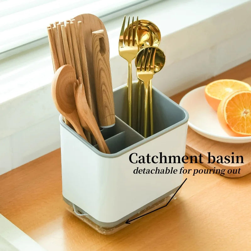Tableware draining cage multifunctional cutlery storage basket kitchen tableware draining rack kitchen utensils draining rack