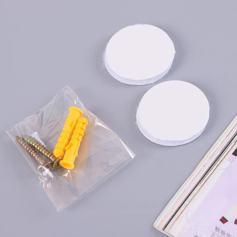 Acrylic TV Air Conditioner Remote Control Holder 1/4 Case Wall Mount Storage Box for Home