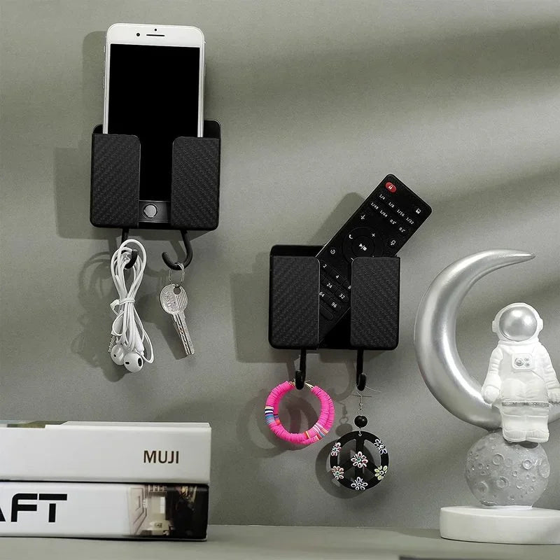 Multifunction Holder Smartphone Holder Wall Mounted Organizer Storage Box Wall Charger Hook Cable Organizer Charging Dock Stand