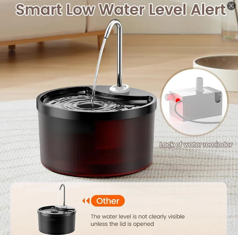 Dispenser de Água Bebedouro Inteligente para Pets Gatos e Cachorros, Dispenser Multifuncional de Água para Cães e Gatos