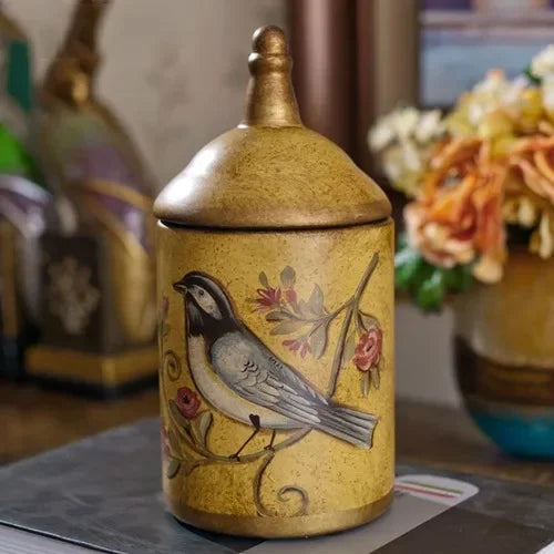 Potes de cerâmica vintage para cozinha, armazenamento, chá retrô, potes de doces, latas de açúcar, organizador, tanques de tinta para cozinhar